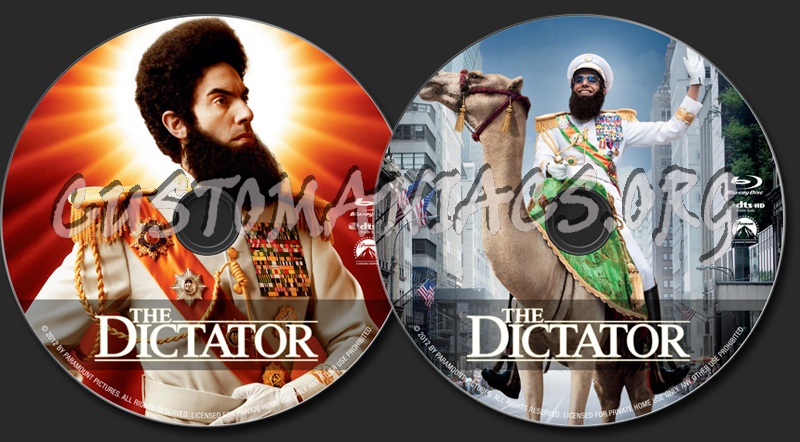 The Dictator Blu Ray Label Dvd Covers And Labels By Customaniacs Id 170157 Free Download 0961