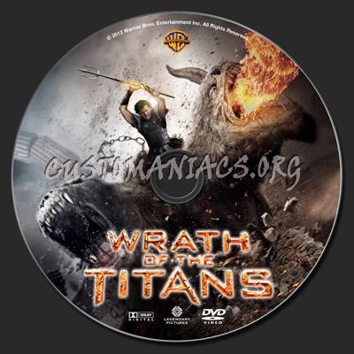 Wrath of the Titans dvd label