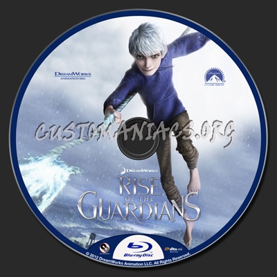 Rise of the Guardians blu-ray label