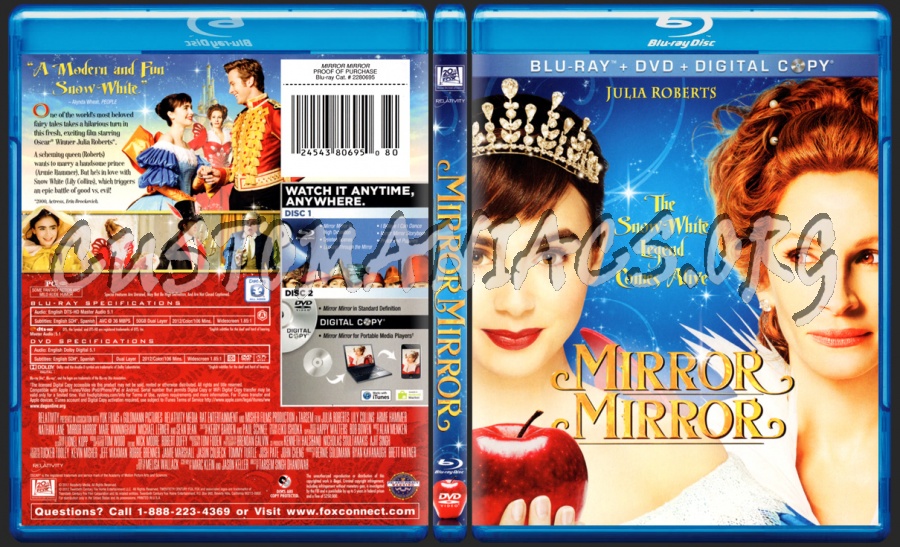 Mirror Mirror blu-ray cover