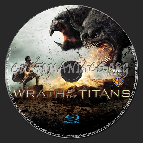 Wrath of the Titans blu-ray label