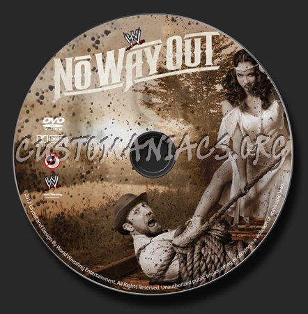 WWE No Way Out dvd label