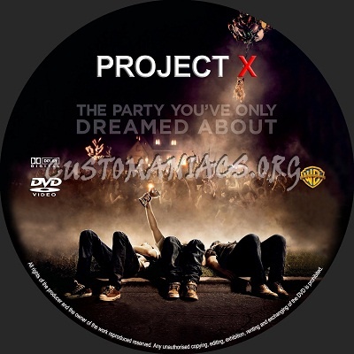 Project X dvd label