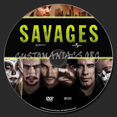 Savages dvd label