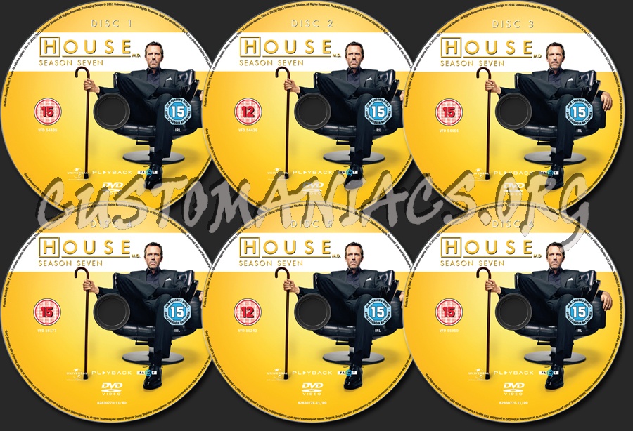 House Season 7 dvd label