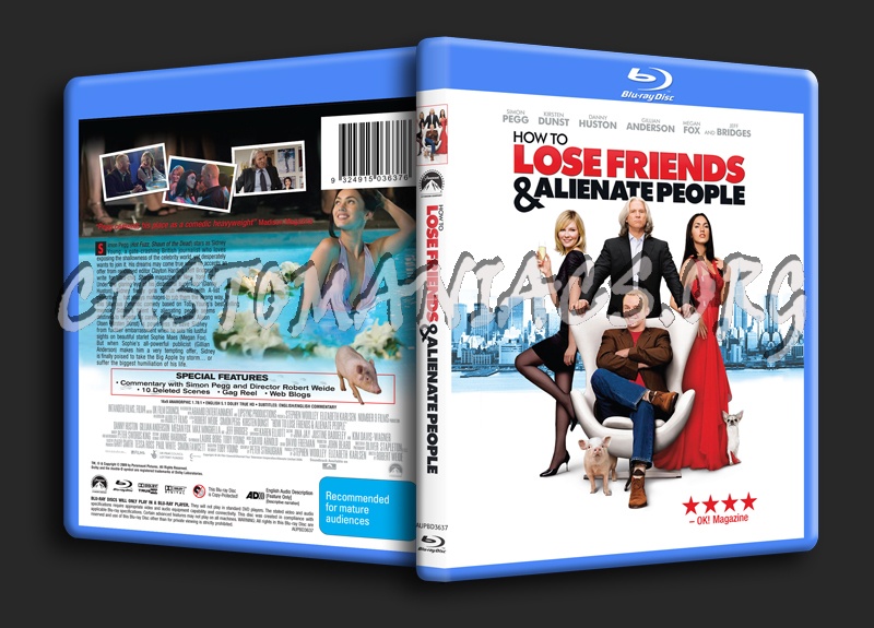 How to Lose Friends & Alienate People blu-ray cover