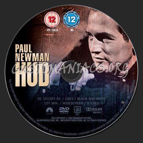 Hud dvd label