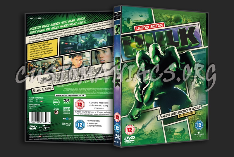 Hulk dvd cover