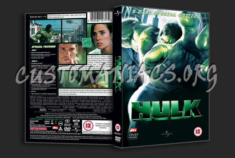 Hulk dvd cover