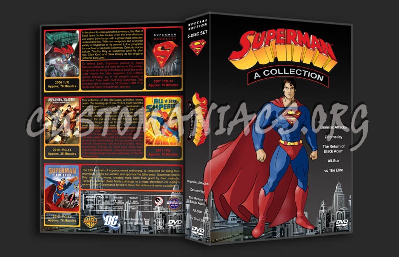 Superman Animated Movie Collection dvd cover