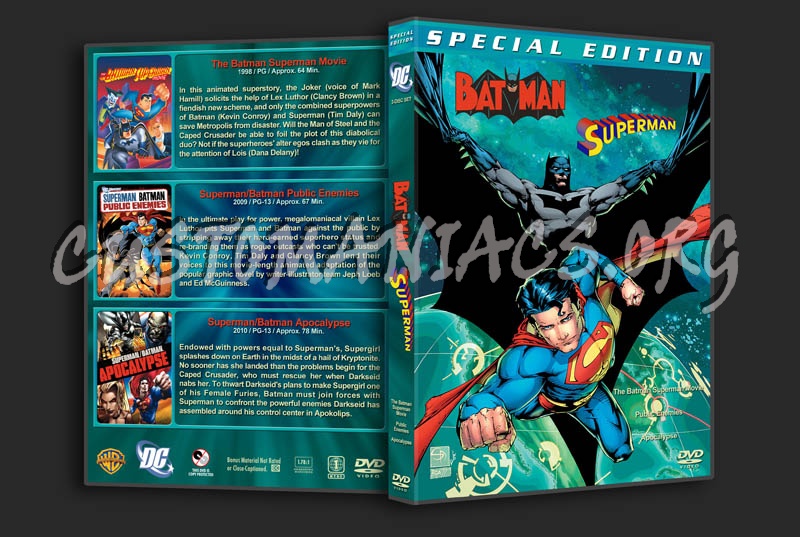 Batman/Superman Animated Movie Collection dvd cover