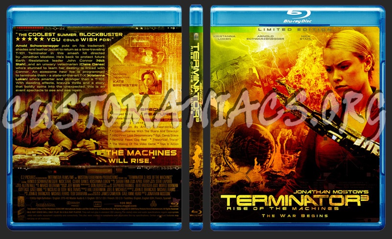 Terminator 3: Rise of the Machines blu-ray cover