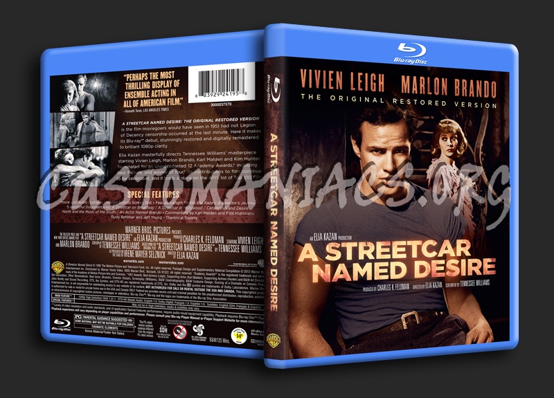 A Streetcar Named Desire blu-ray cover