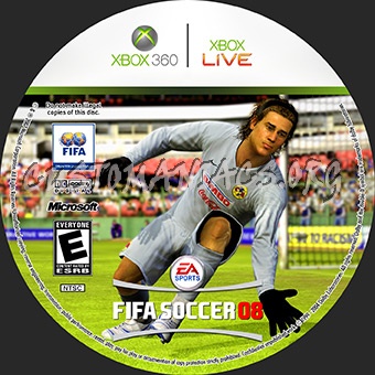 Fifa 2008 dvd label