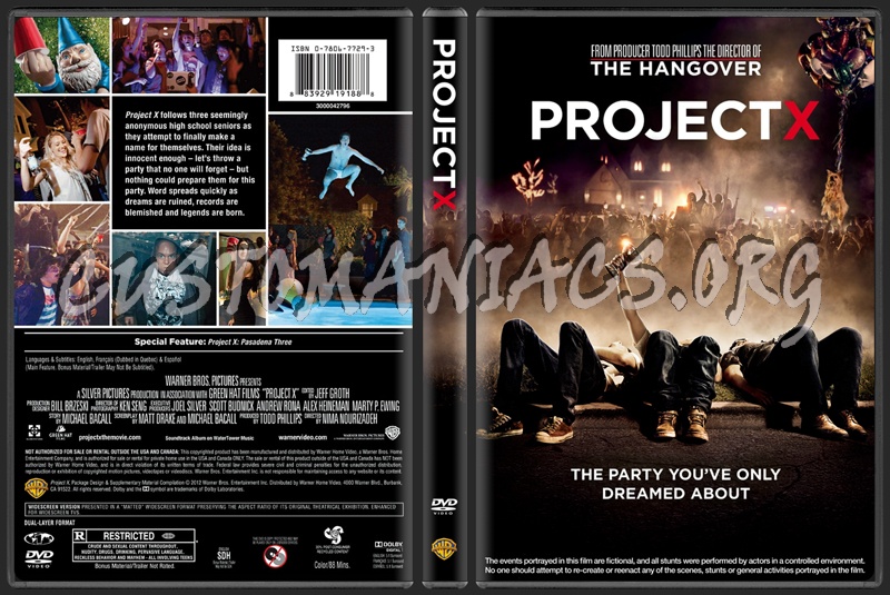 Project X dvd cover