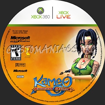 Kameo Elements of Power dvd label