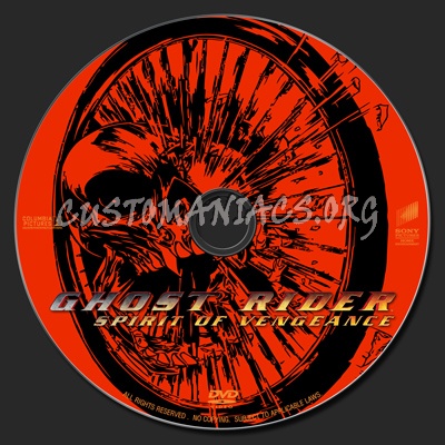 Ghost Rider : Spirit Of Vengeance dvd label