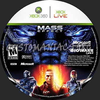 Mass Effect dvd label