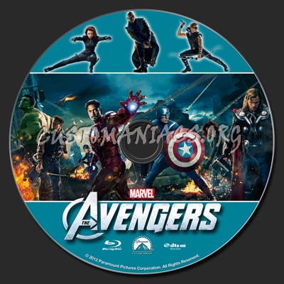 The Avengers blu-ray label