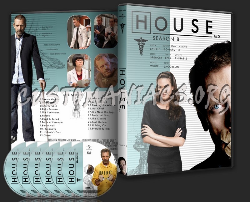 House : Season 8 Single Amaray dvd cover