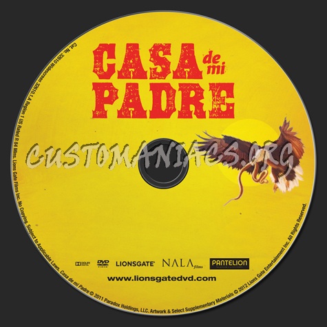 Casa de mi Padre dvd label