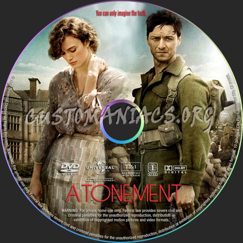 Atonement dvd label