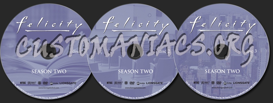 Felicity Season 2 dvd label