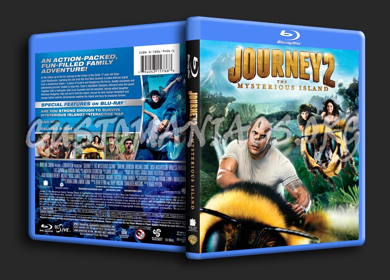 Journey 2 The Mysterious Island blu-ray cover