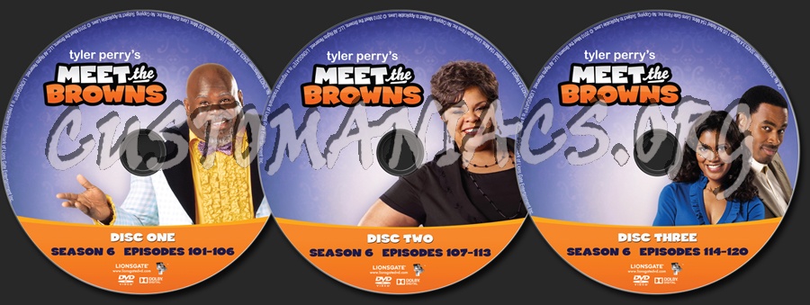 Meet the Browns Season 6 dvd label