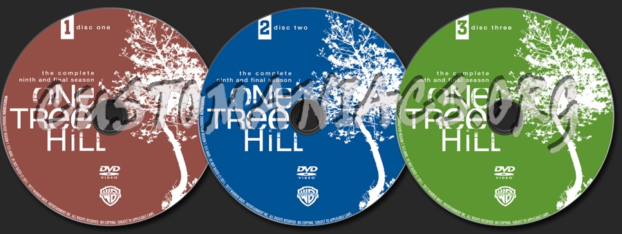 One Tree Hill Season 9 dvd label
