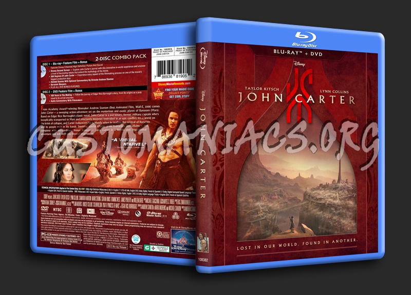 John Carter blu-ray cover