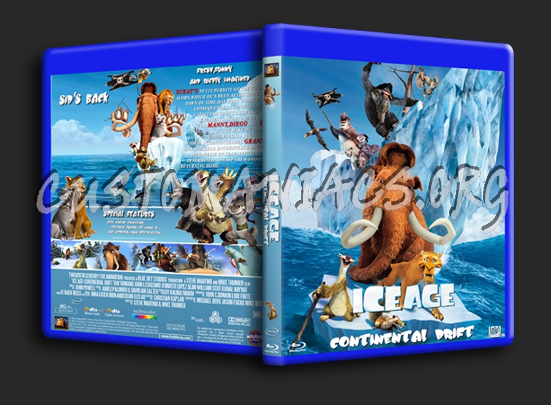 Ice Age 4 Continental Drift blu-ray cover - DVD Covers & Labels by ...