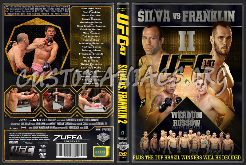 UFC 147 Silva vs Franklin II dvd cover