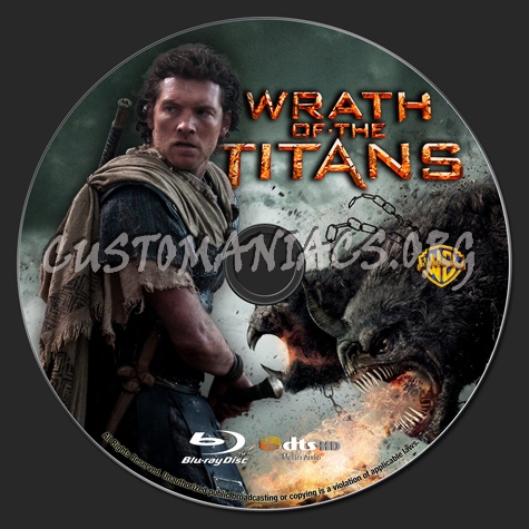 Wrath of the Titans blu-ray label