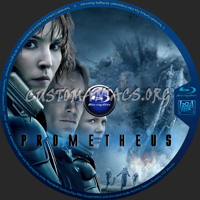 Prometheus blu-ray label