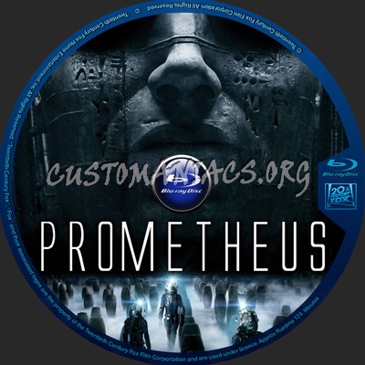 Prometheus blu-ray label