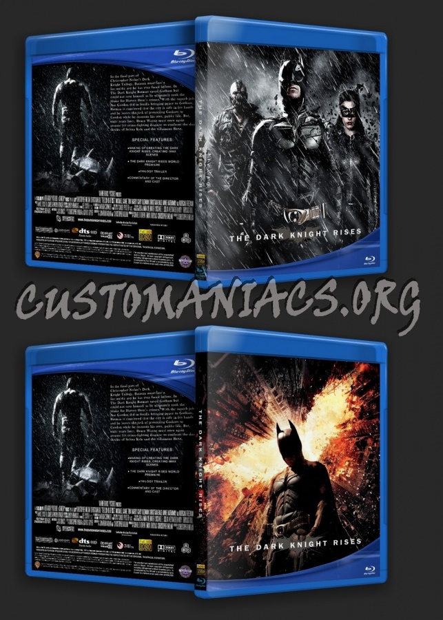 The Dark Knight Rises blu-ray cover