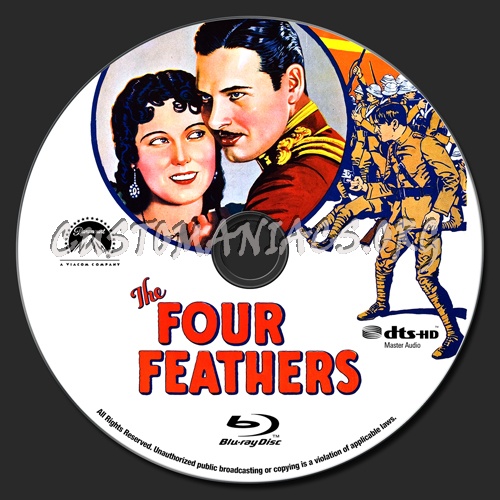 The Four Feathers (1939) blu-ray label