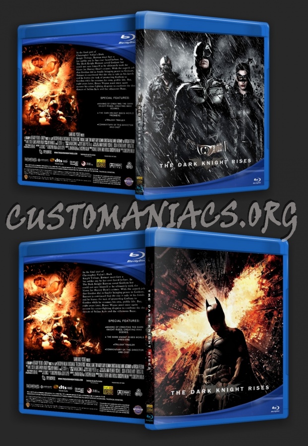 The Dark Knight Rises blu-ray cover