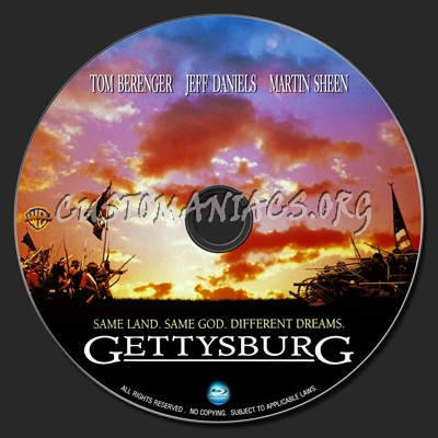 Gettysburg blu-ray label