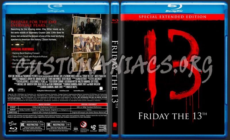 Friday the 13th (2009) blu-ray cover