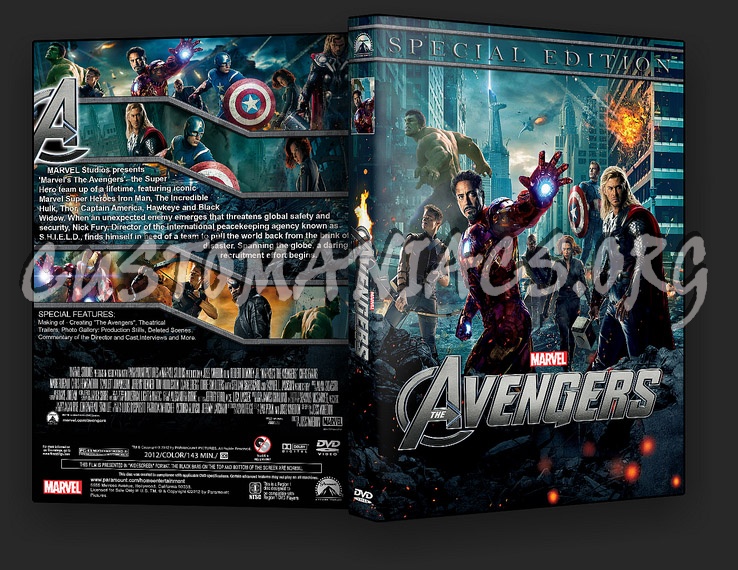 The Avengers dvd cover