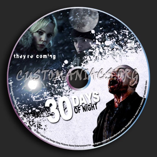 30 Days Of Night dvd label