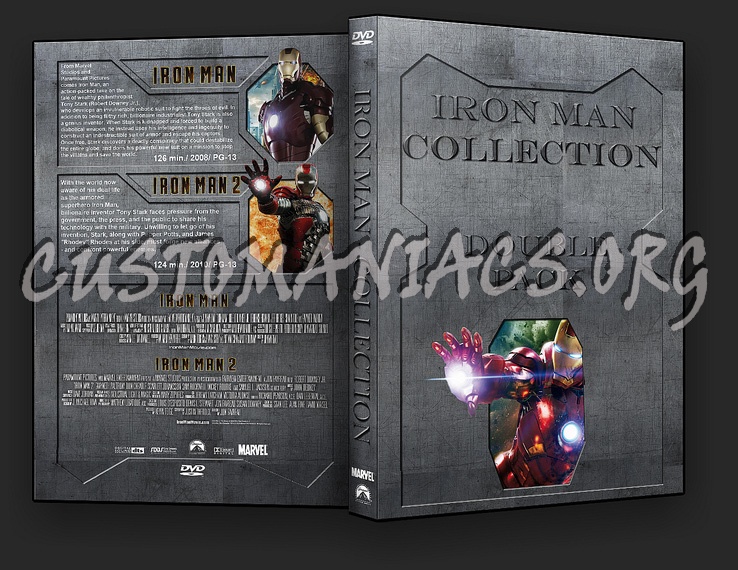 Iron Man 1 & 2 dvd cover