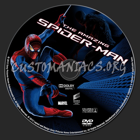 The Amazing Spider-Man dvd label