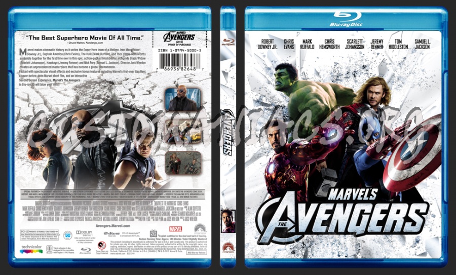 The Avengers blu-ray cover