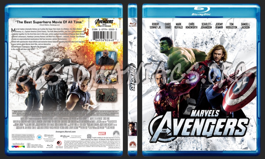 The Avengers blu-ray cover