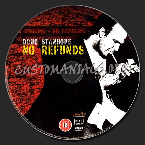 Doug Stanhope - No Refunds dvd label