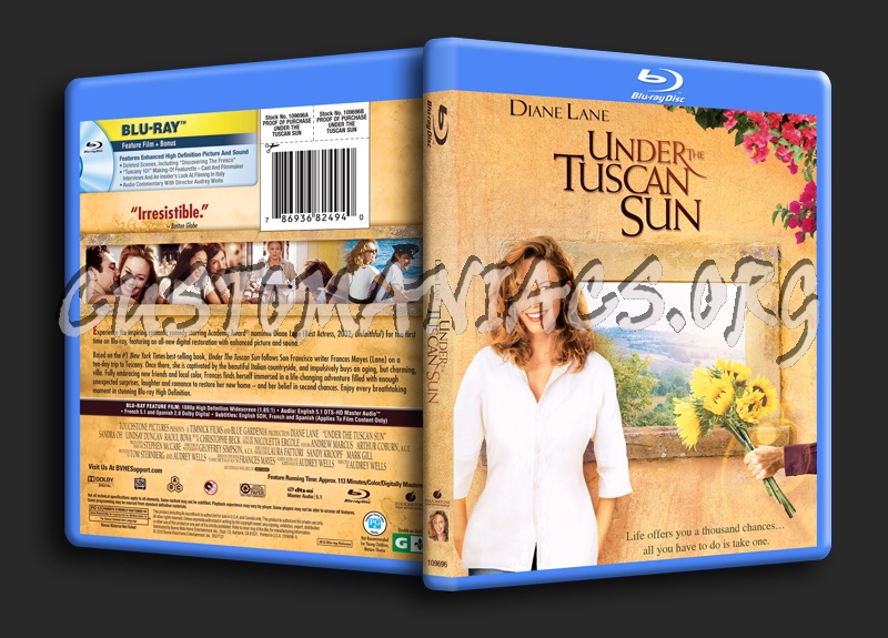 Under the Tuscan Sun blu-ray cover