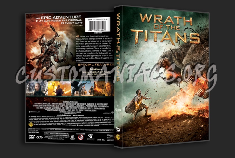 Wrath of the Titans dvd cover